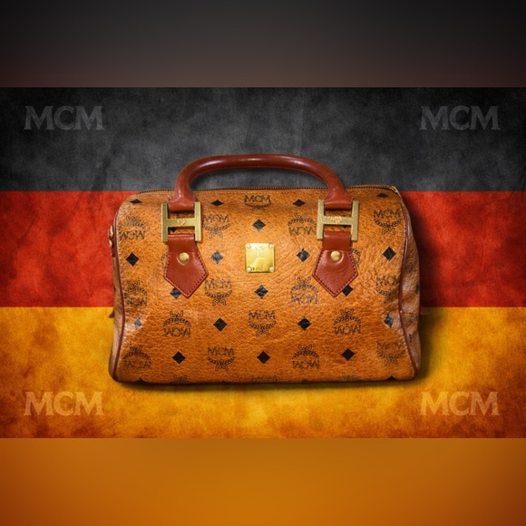 MCM Handbags - ✨German MCM Cognac Visetos Satchel Bag | Vintage